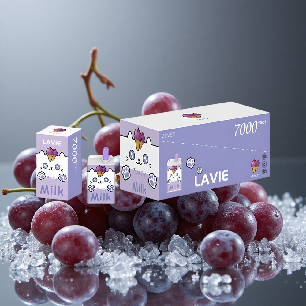 LAVIE Milk 7000パフ グレープアイス 16ML 600mAh