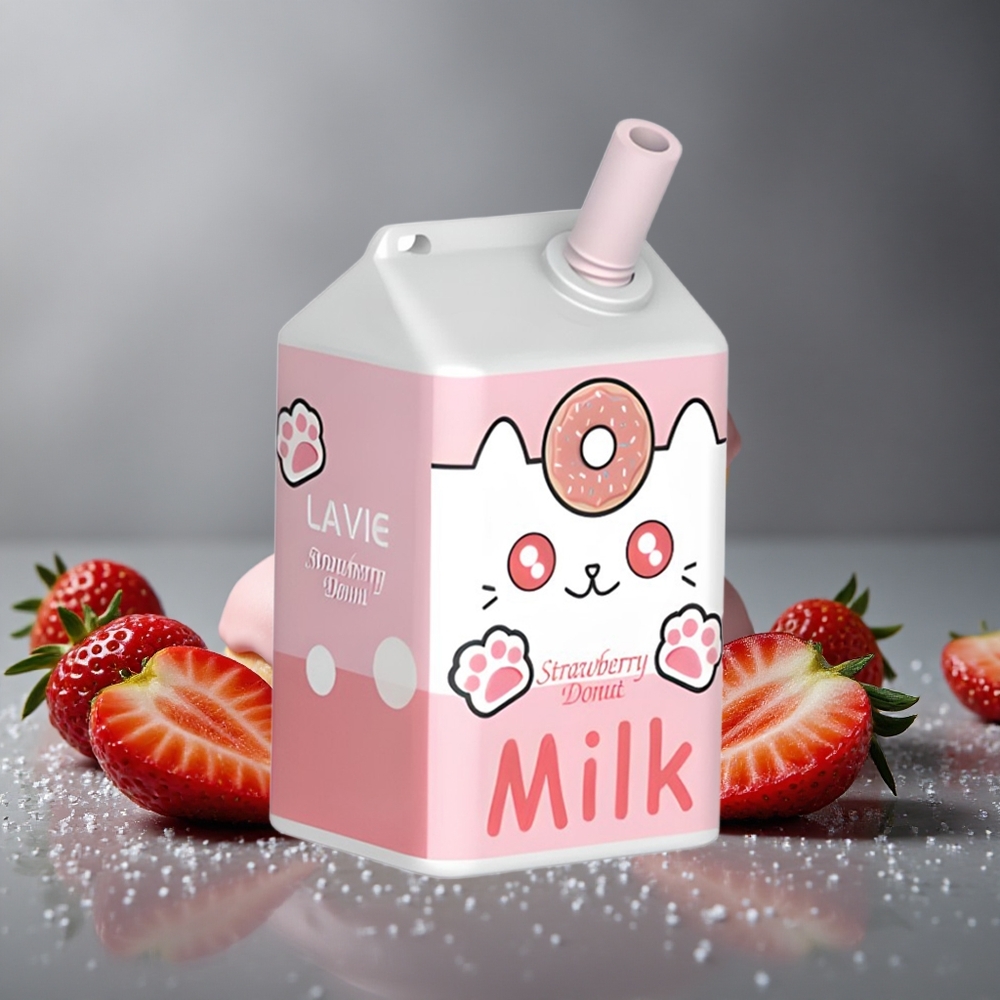 LAVIE Milk 7000パフ ストロベリードーナツ 16ML 600mAh