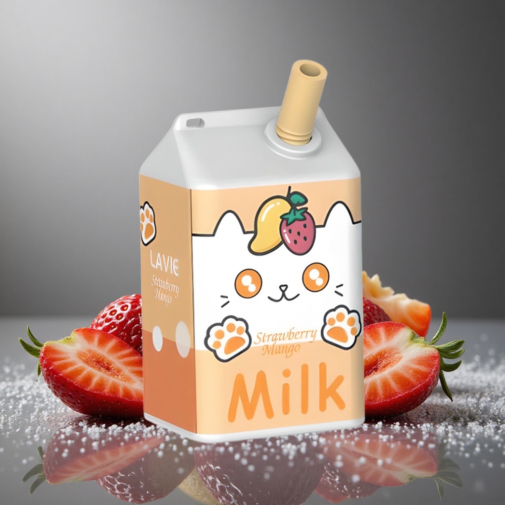 LAVIE Milk 7000パフ ストロベリーマンゴー 16ML 600mAh