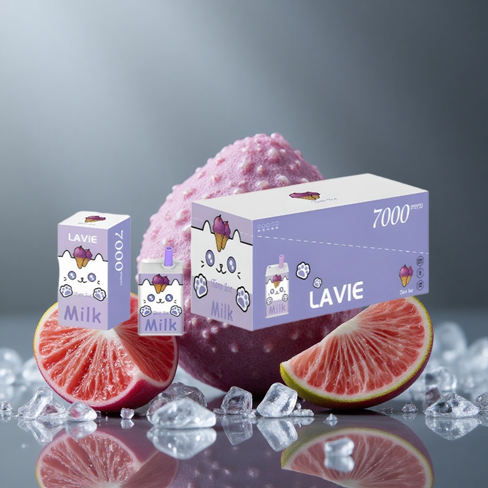LAVIE Milk 7000パフ タロアイス 16ML 600mAh