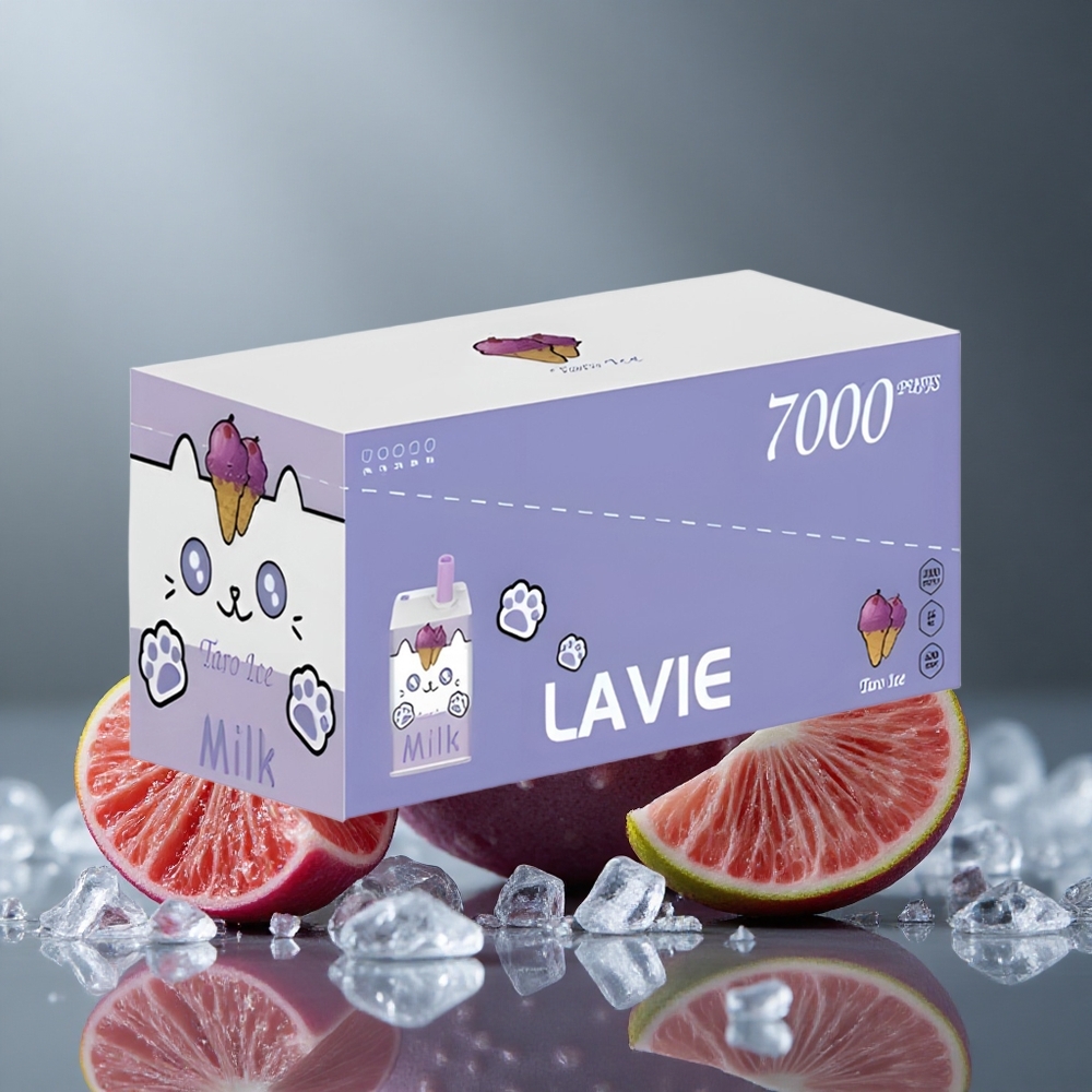 LAVIE Milk 7000パフ タロアイス 16ML 600mAh