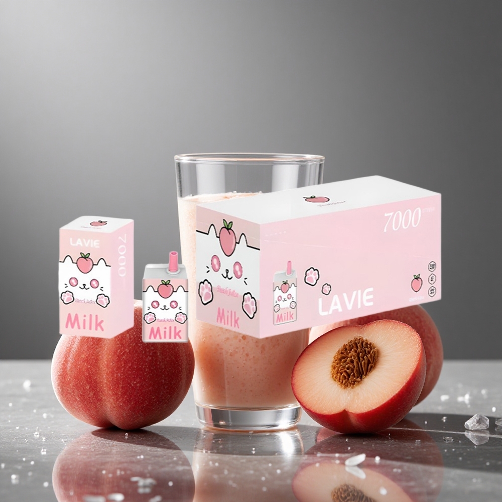 LAVIE Milk 7000パフ ピーチジュース 16ML 600mAh