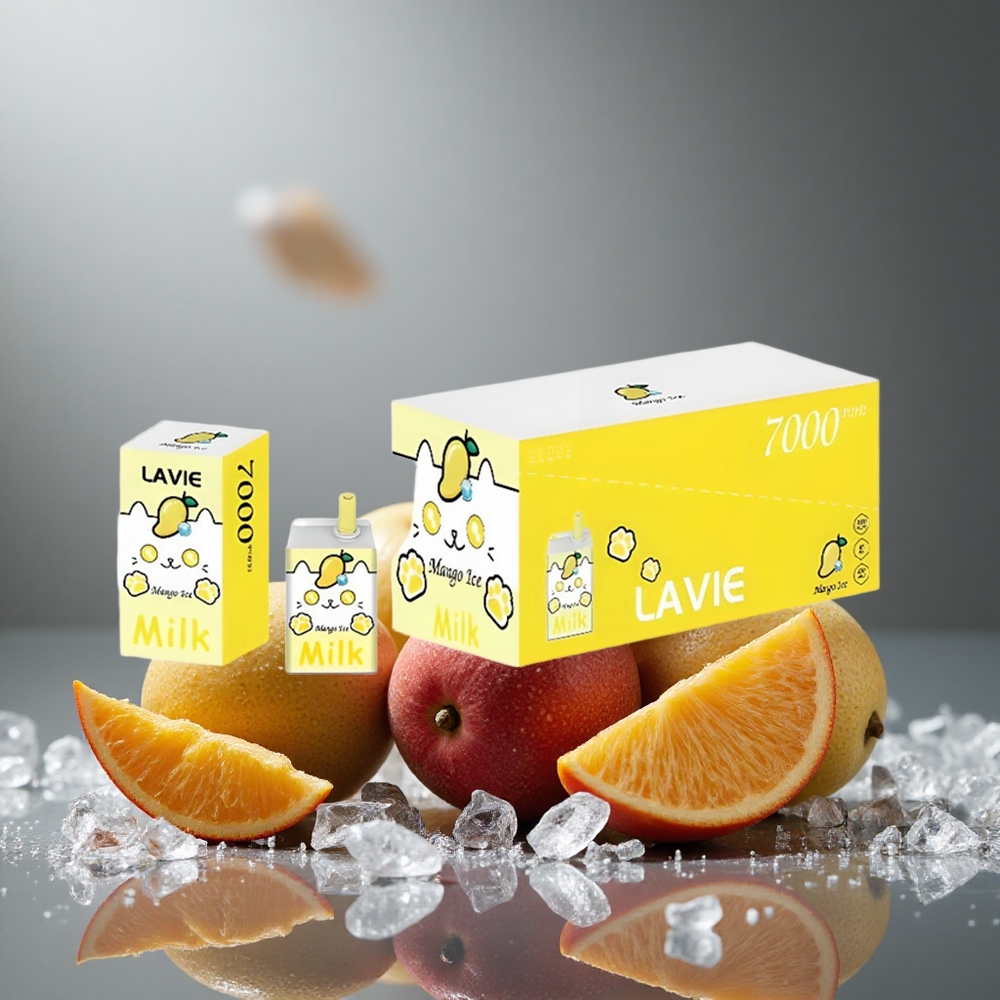 LAVIE Milk 7000パフ マンゴーアイス 16ML 600mAh