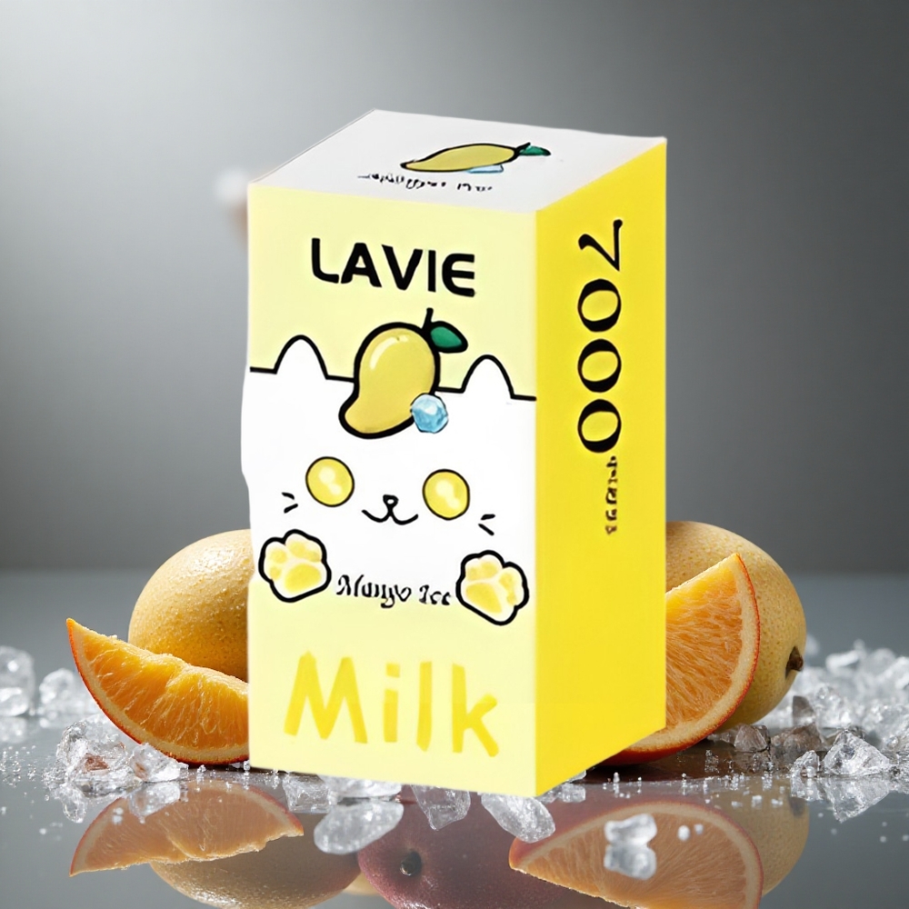 LAVIE Milk 7000パフ マンゴーアイス 16ML 600mAh