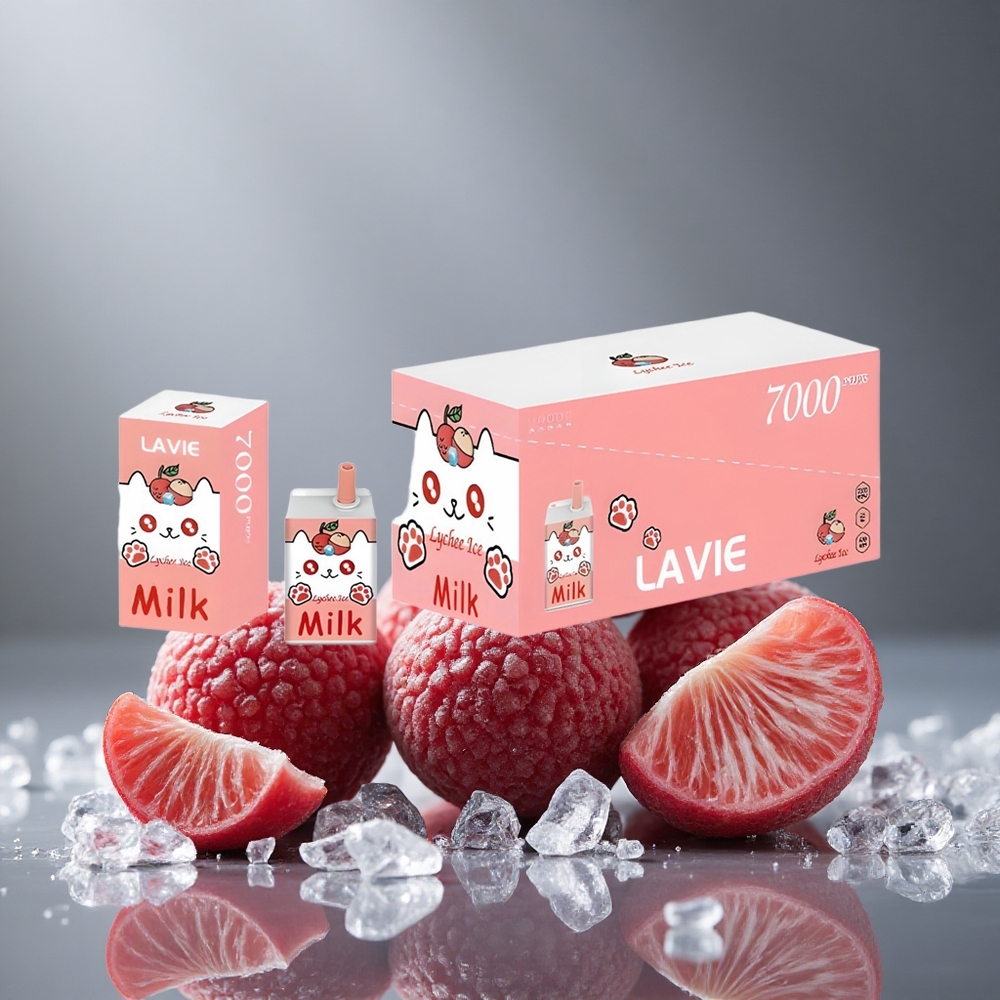 LAVIE Milk 7000パフ ライチアイス 16ML 600mAh