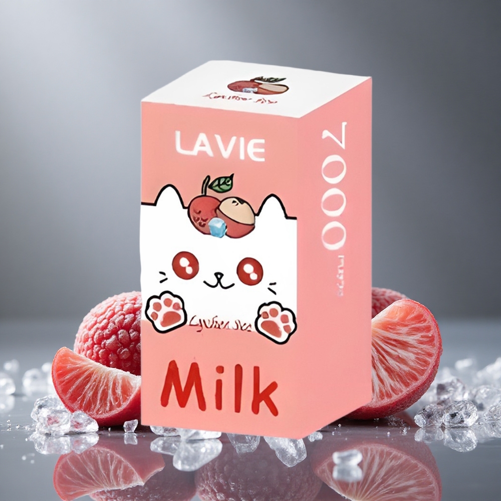 LAVIE Milk 7000パフ ライチアイス 16ML 600mAh