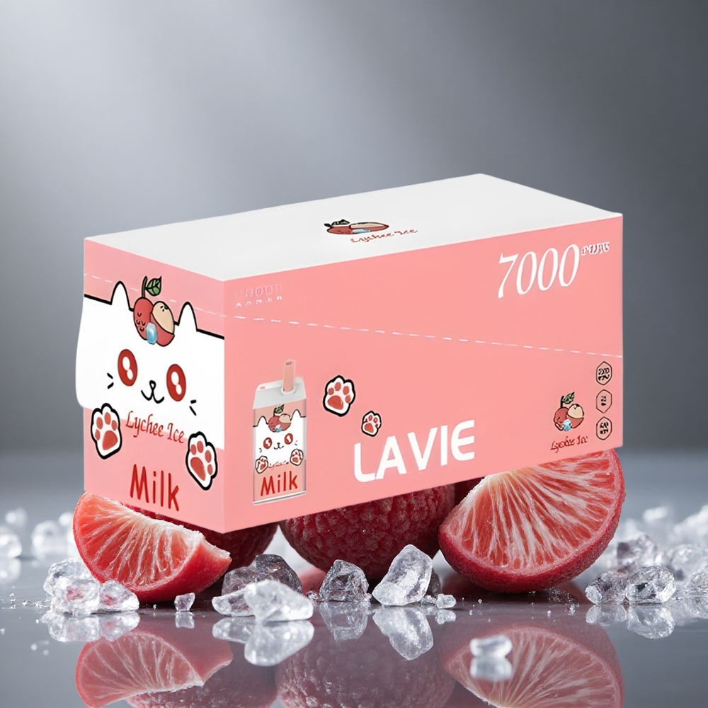 LAVIE Milk 7000パフ ライチアイス 16ML 600mAh