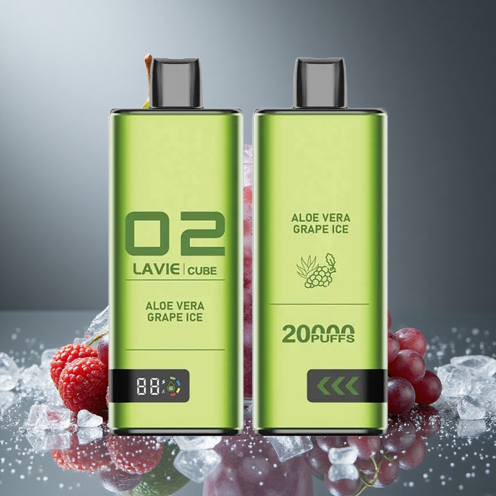 Lavie Cube 20000パフ アロエベラ グレープアイス 28ml 600mAh