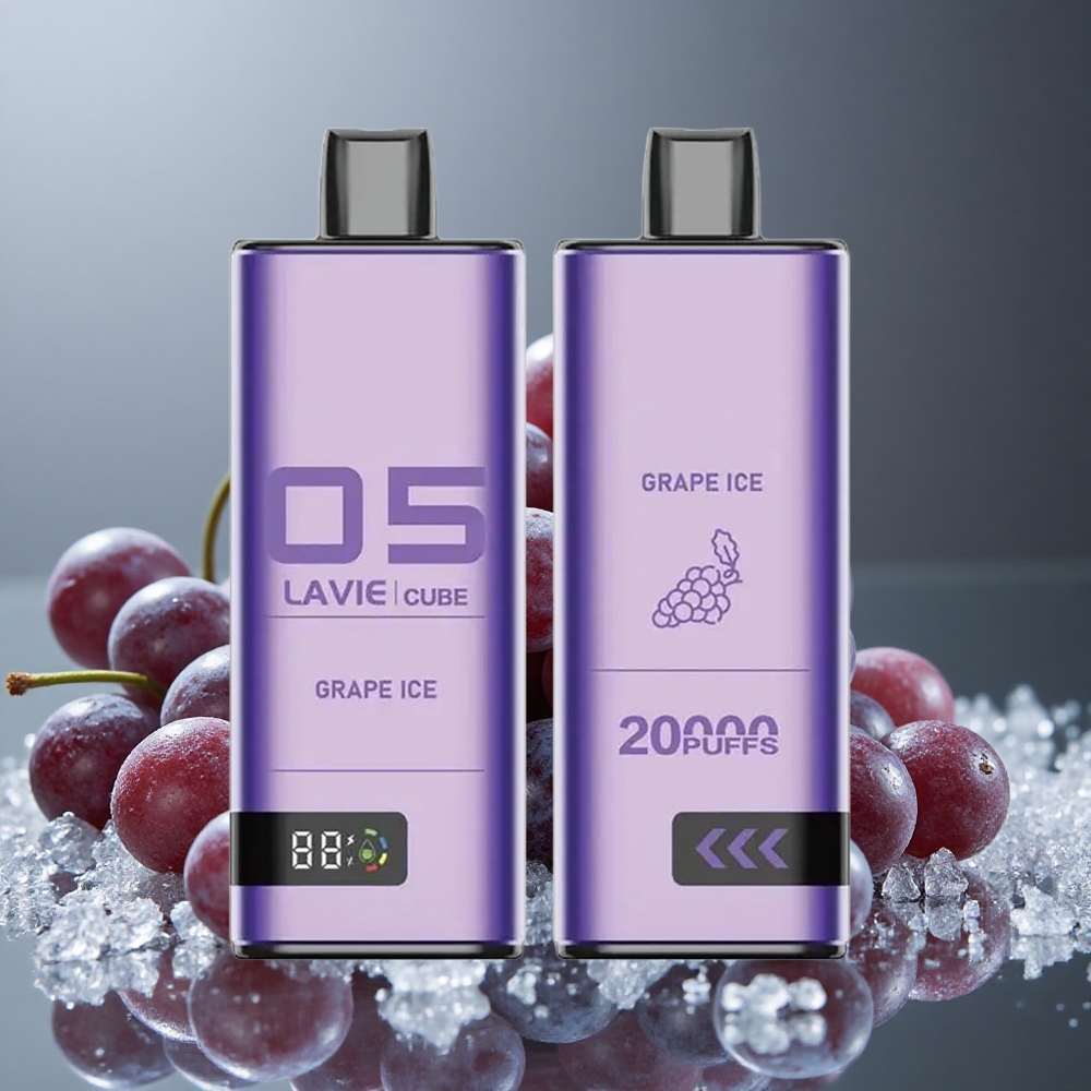 Lavie Cube 20000パフ グレープアイス 28ml 600mAh