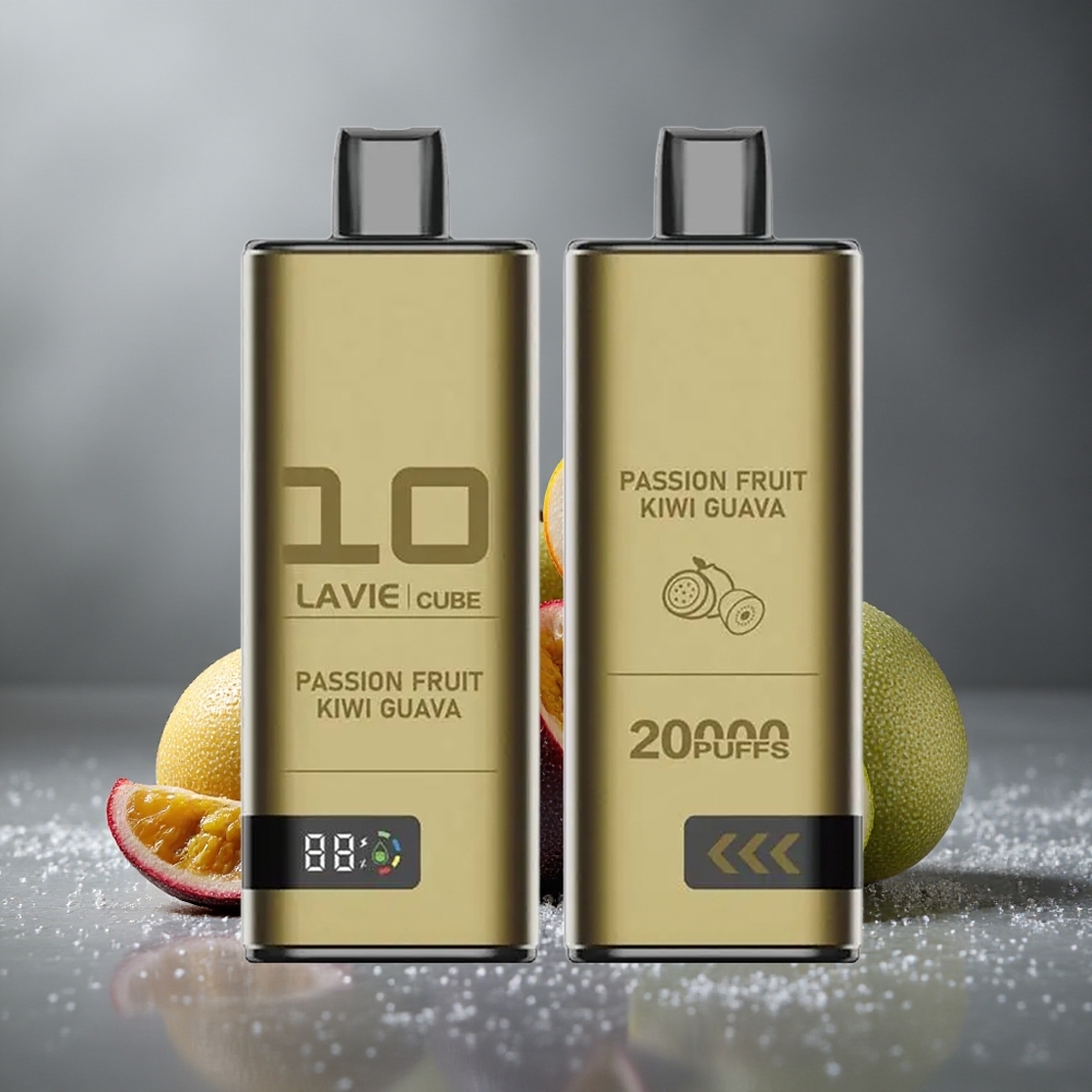 Lavie Cube 20000パフ パッションフルーツ キウイ グァバ 28ml 600mAh