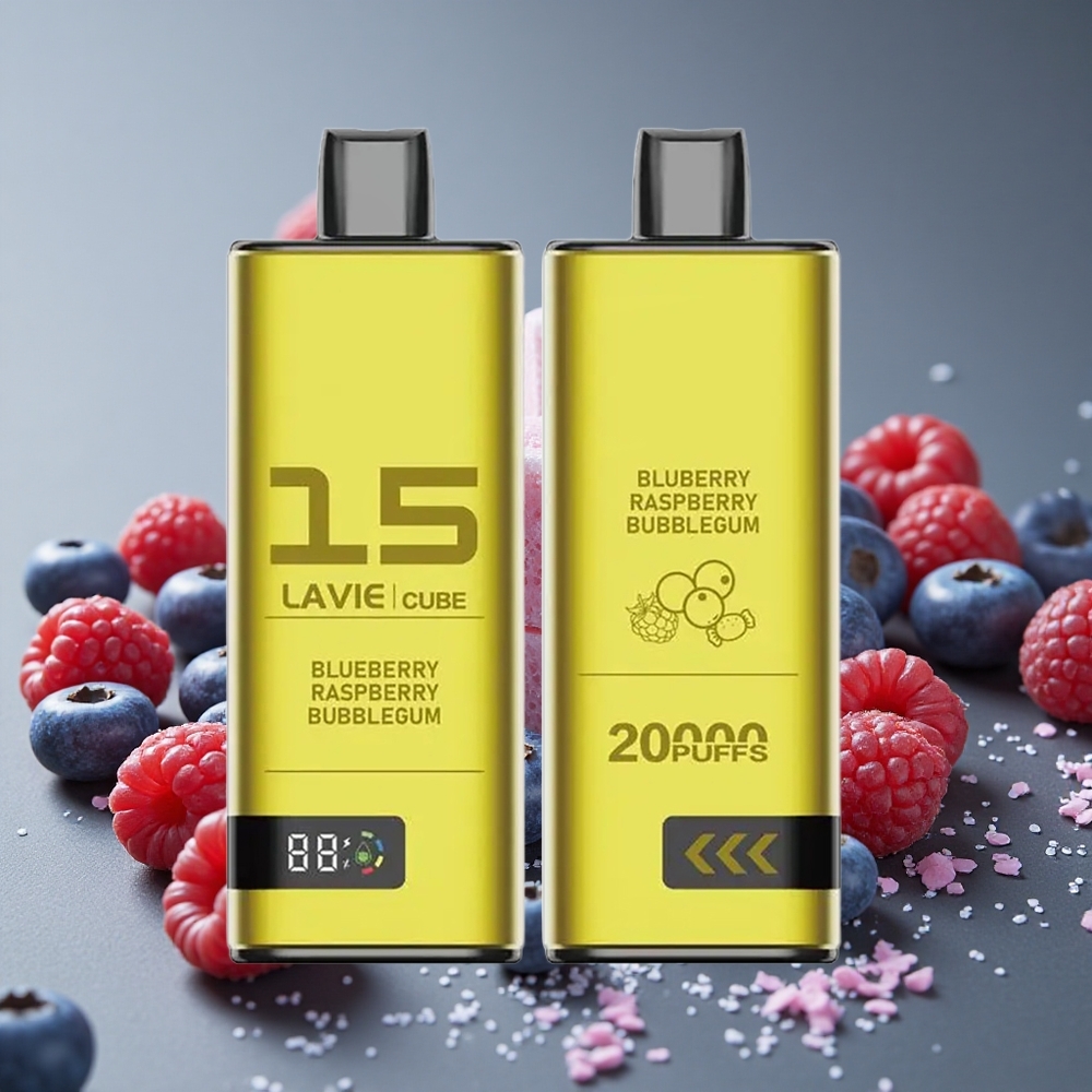 Lavie Cube 20000パフ ブルーベリー ラズベリー バブルガム 28ml 600mAh