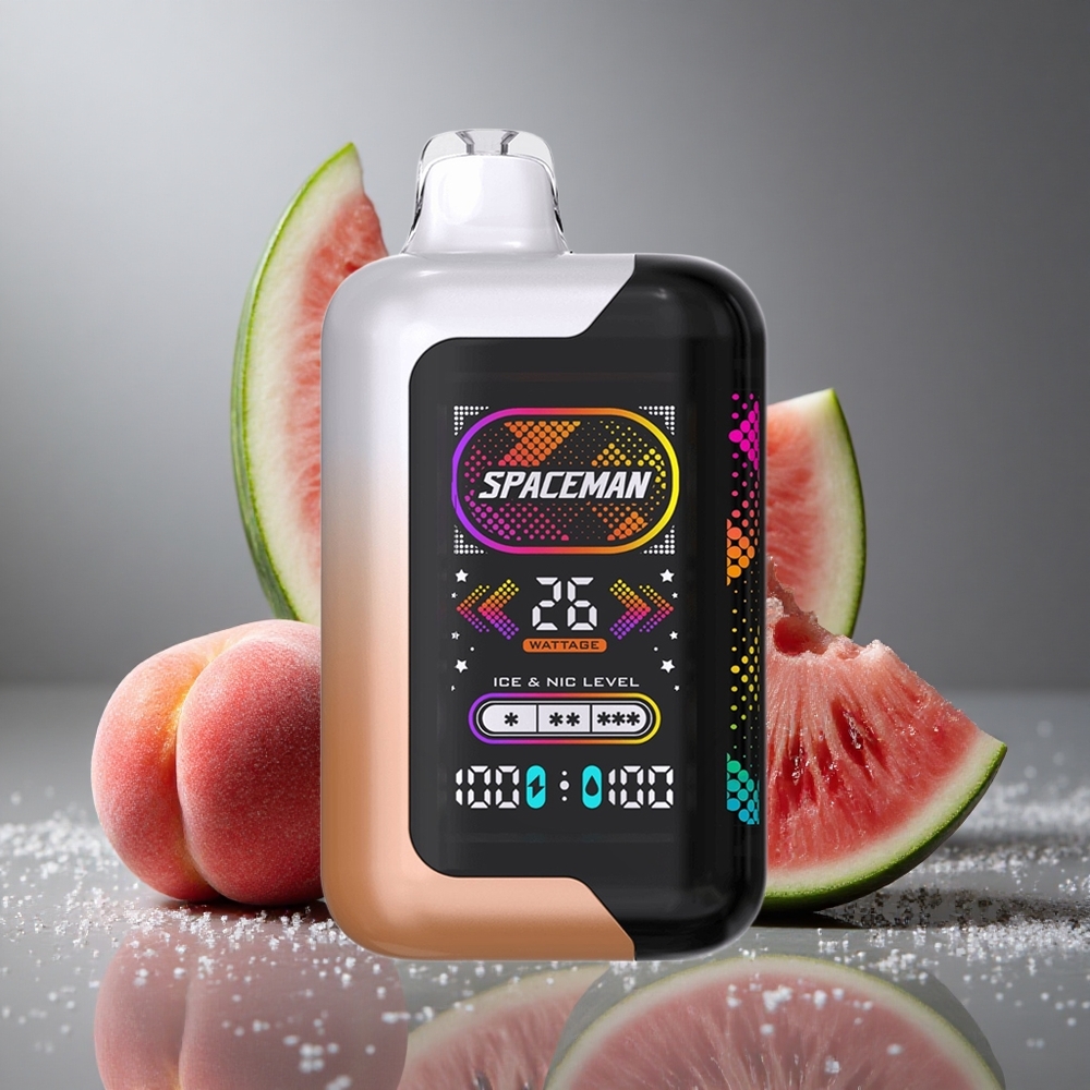 SMOK SPACEMAN SP40000 ディスポーザブルベイプ 40000パフ 20ml ジューシーピーチウォーターメロン