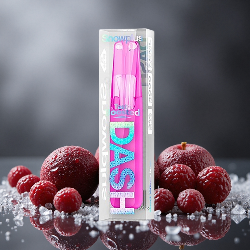 Snowplus Dash 4000パフ セラミックアトマイザー 75ml レッドワインアイス