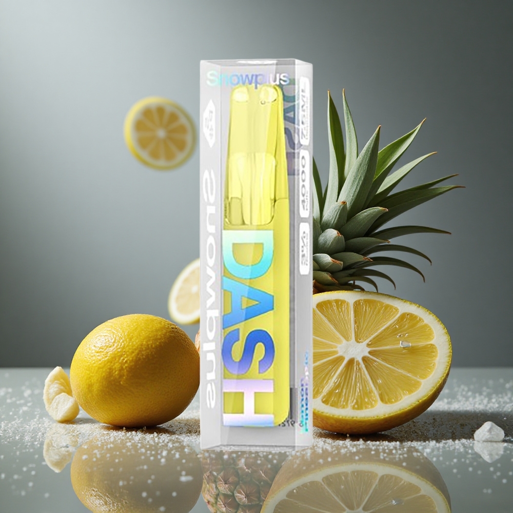 Snowplus Dash 4000パフ レモンパイナップル セラミックアトマイザー 75ml