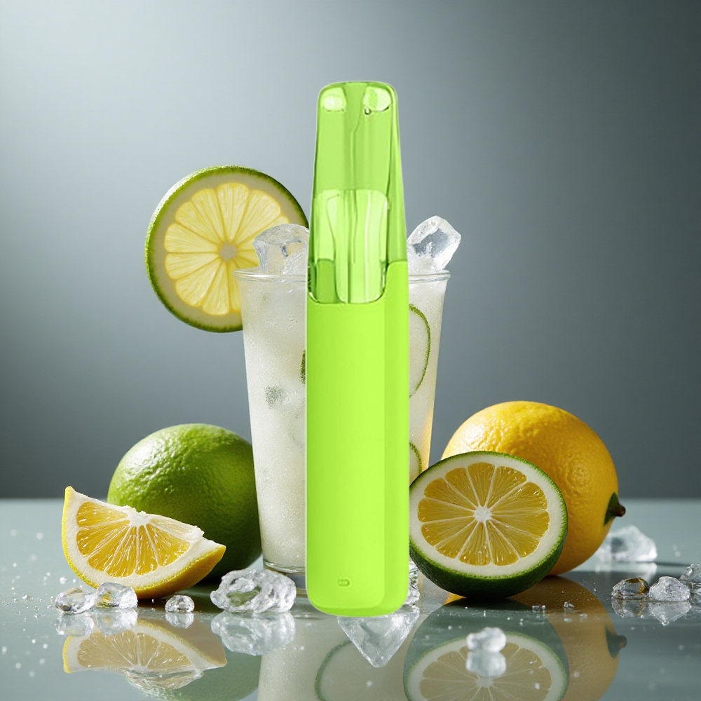 Snowplus Dash 4000パフ レモンライムアイス セラミックアトマイザー 75ml