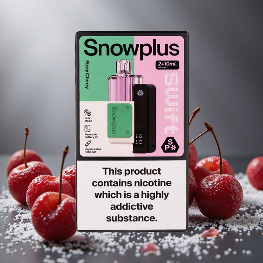Snowplus Swift 5000パフ デュアルメッシュ フィジーチェリー 1000mAh
