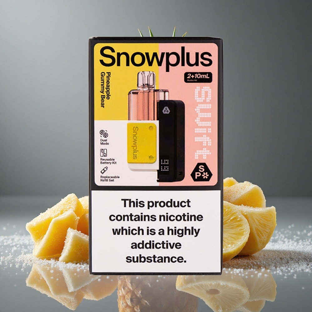 Snowplus Swift 5000パフ パイナップルグミベア デュアルメッシュ 1000mAh