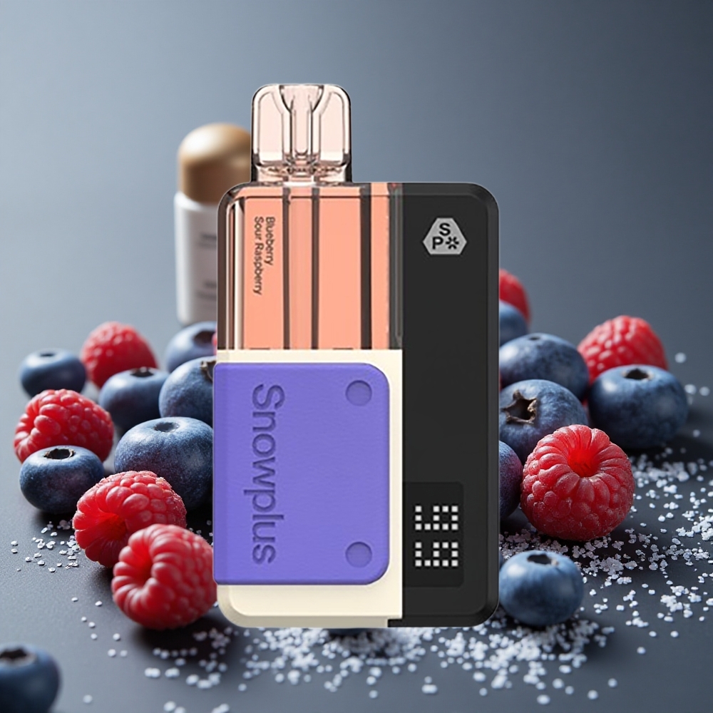 Snowplus Swift 5000パフ ブルーベリーサワーラズベリー デュアルメッシュ 1000mAh