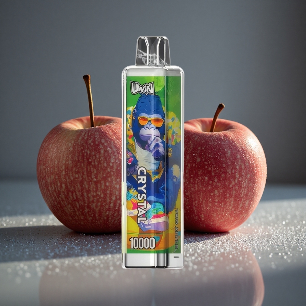 UWIN Crystal 10000パフ 2アップル 18ml 650mAh
