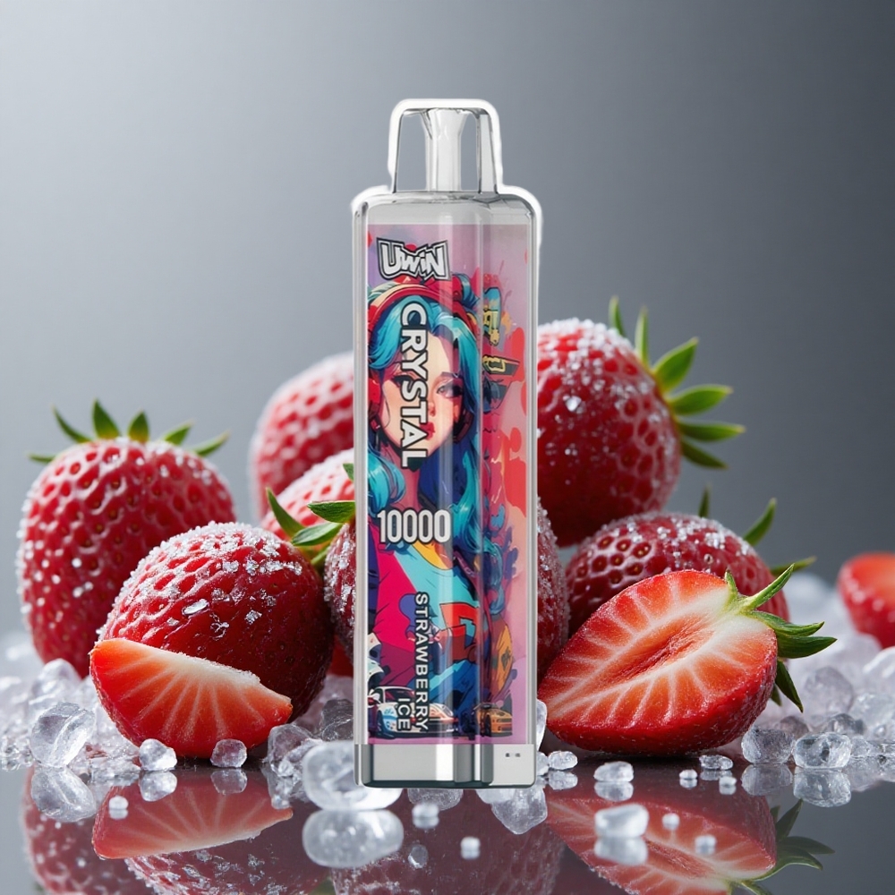 UWIN Crystal 10000パフ ストロベリーアイス 18ml 650mAh