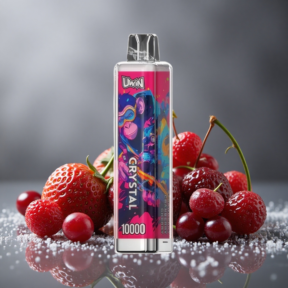 UWIN Crystal 10000パフ ストロベリー・クランベリー・チェリー 18ml 650mAh