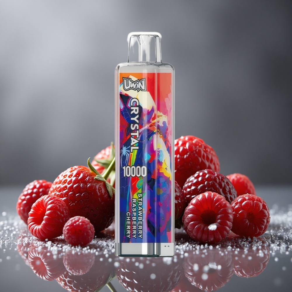 UWIN Crystal 10000パフ ストロベリー・ラズベリー・チェリー 18ml・650mAh