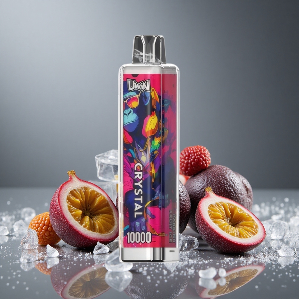 UWIN Crystal 10000パフ パッションフルーツアイス 18ml 650mAh