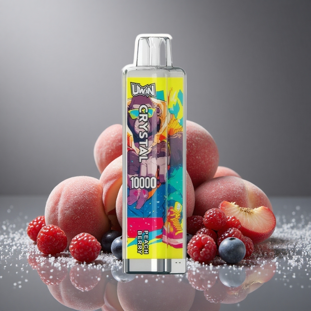 UWIN Crystal 10000パフ ピーチベリー 18ml 650mAh