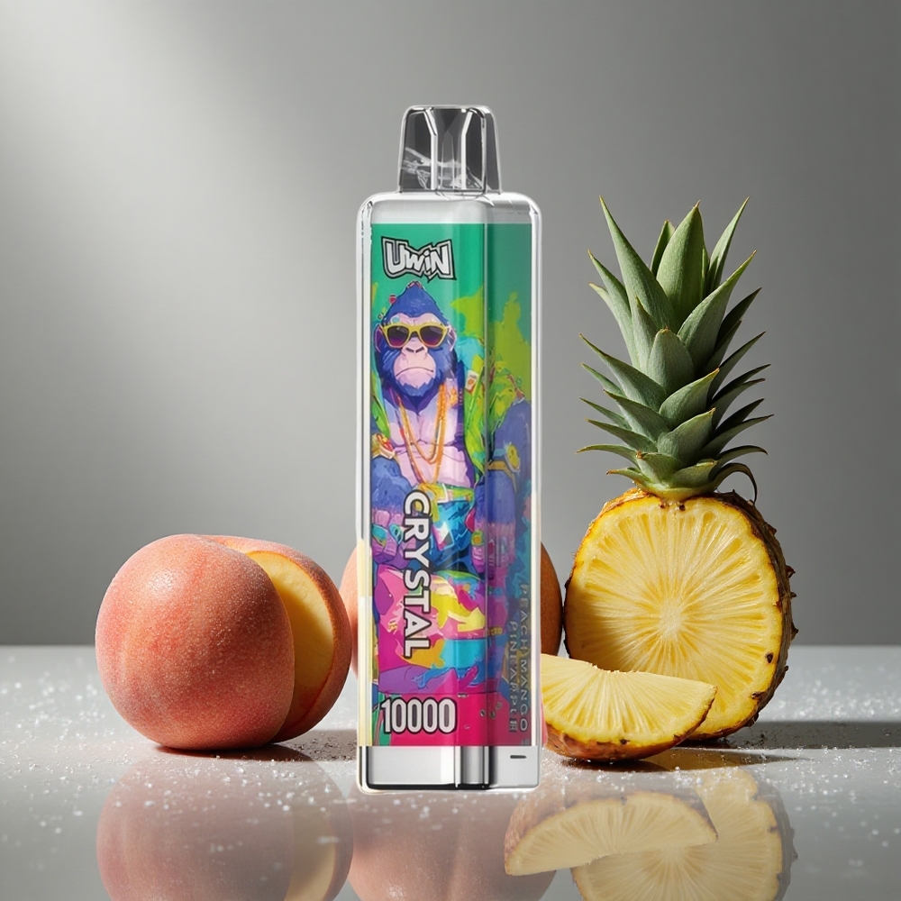 UWIN Crystal 10000パフ ピーチマンゴーパイナップル 18ml 650mAh