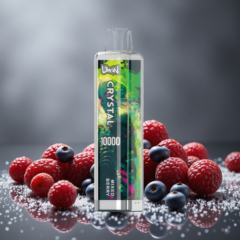 UWIN Crystal 10000パフ ミックスベリー 18ml 650mAh