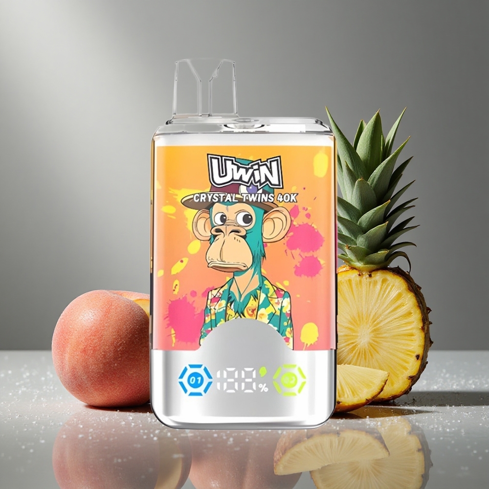 UWIN Crystal Twins 40000 パフ ピーチマンゴーパイナップルレッドブル 32ml 850mAh