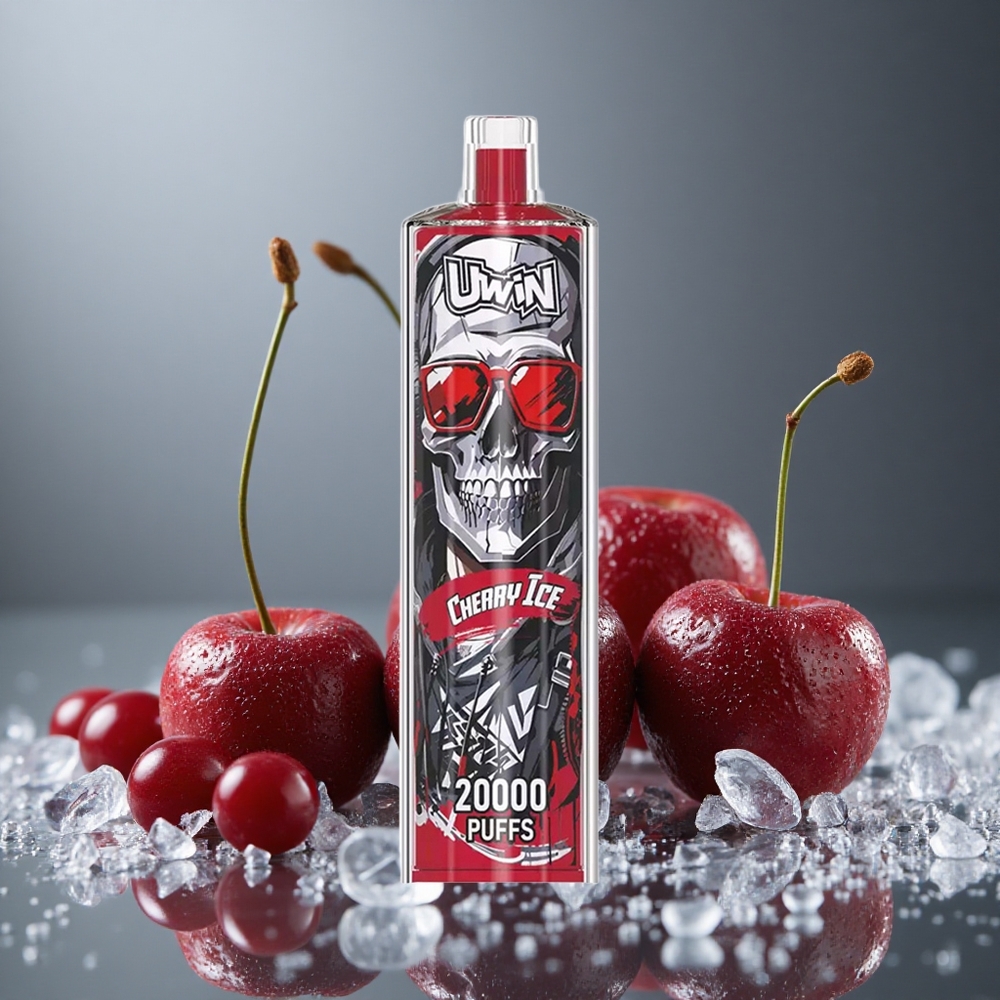 Uwin Shisha Hookah Crystal 20000パフ チェリーアイス 22ml メッシュコイル