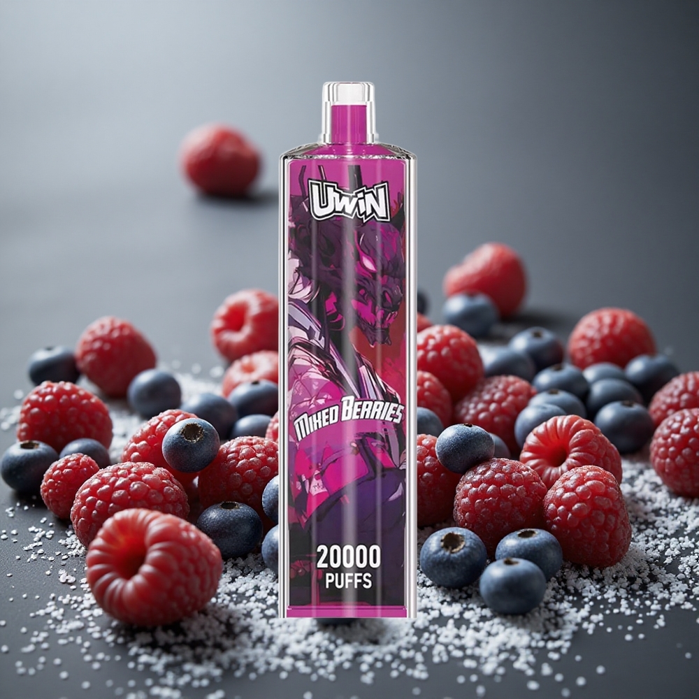 Uwin Shisha Hookah Crystal 20000パフ ミックスベリー 22ml メッシュコイル