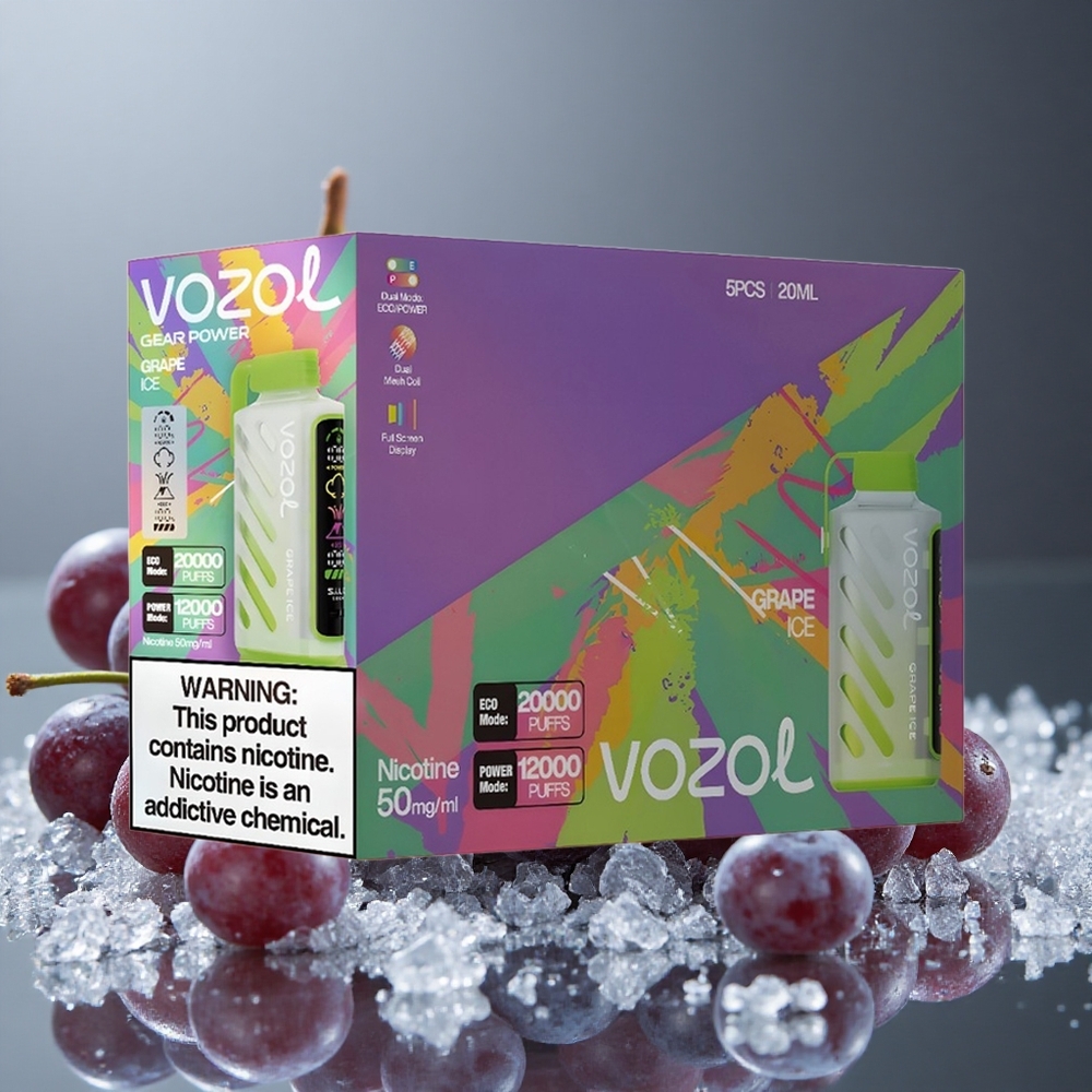 VOZOL Gear Power 20000 パフ グレープアイス 20mL