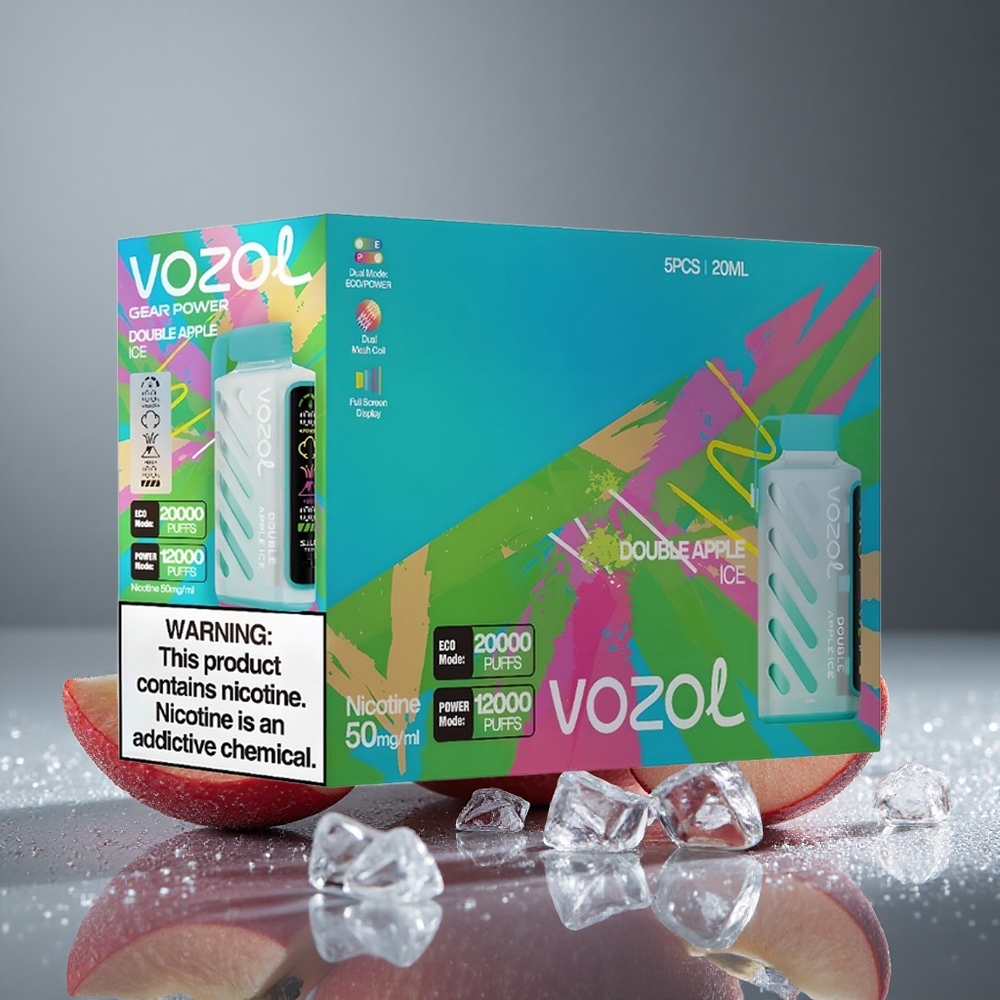 VOZOL Gear Power 20000 パフ デュアルメッシュコイル ダブルアップルアイス