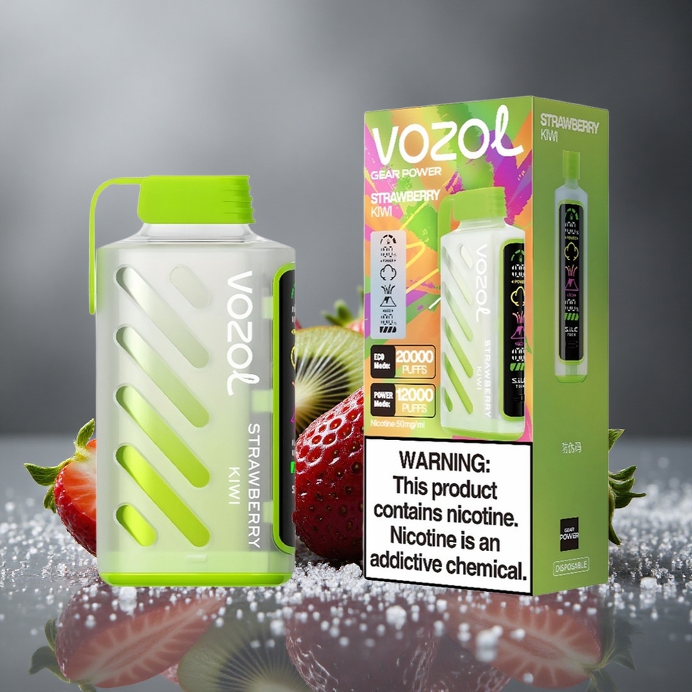 VOZOL Gear Power 20000パフ いちごキウイ フルスクリーン デュアルメッシュコイル