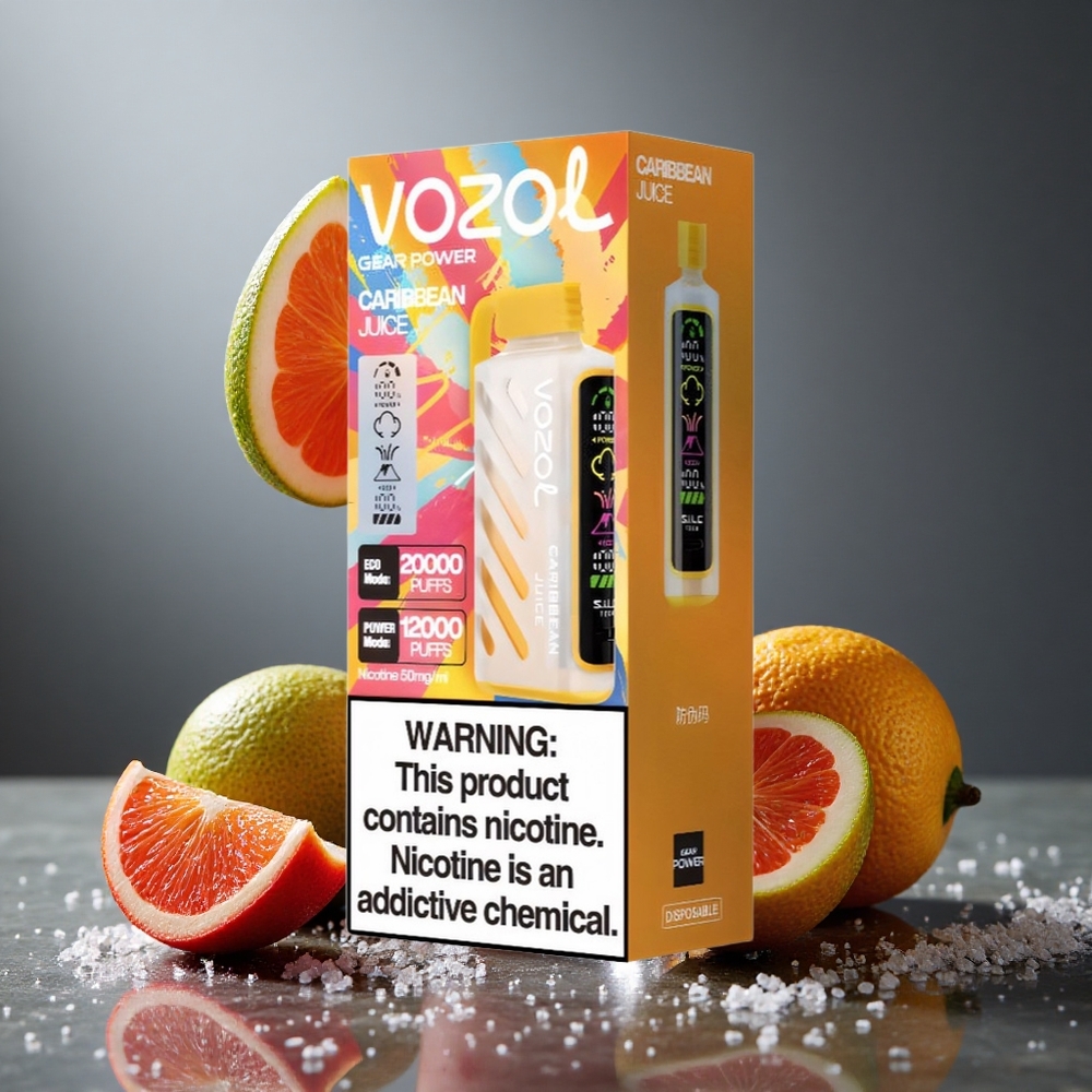 VOZOL Gear Power 20000パフ カリビアンジュース デュアルメッシュコイル 20mL