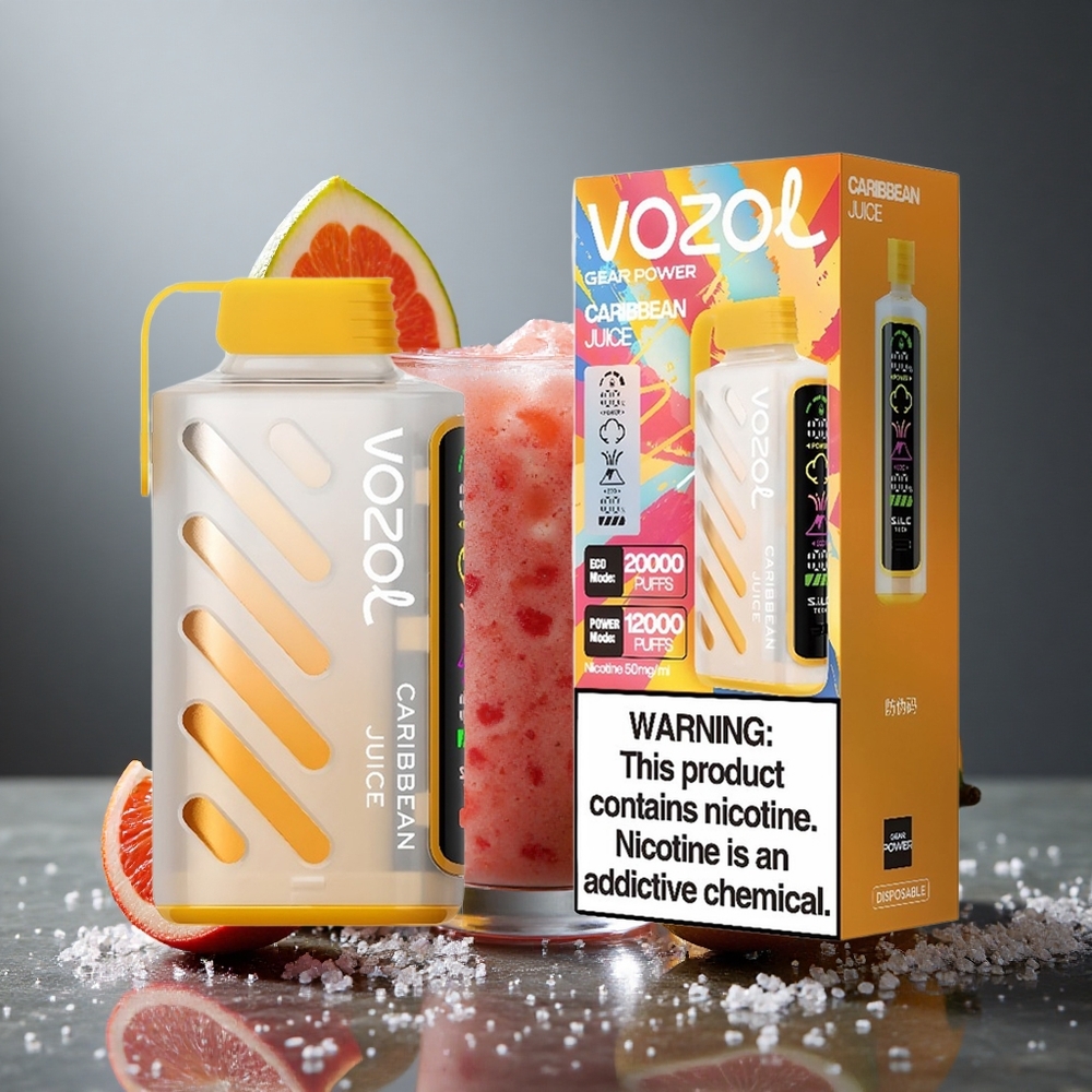 VOZOL Gear Power 20000パフ カリビアンジュース デュアルメッシュコイル 20mL