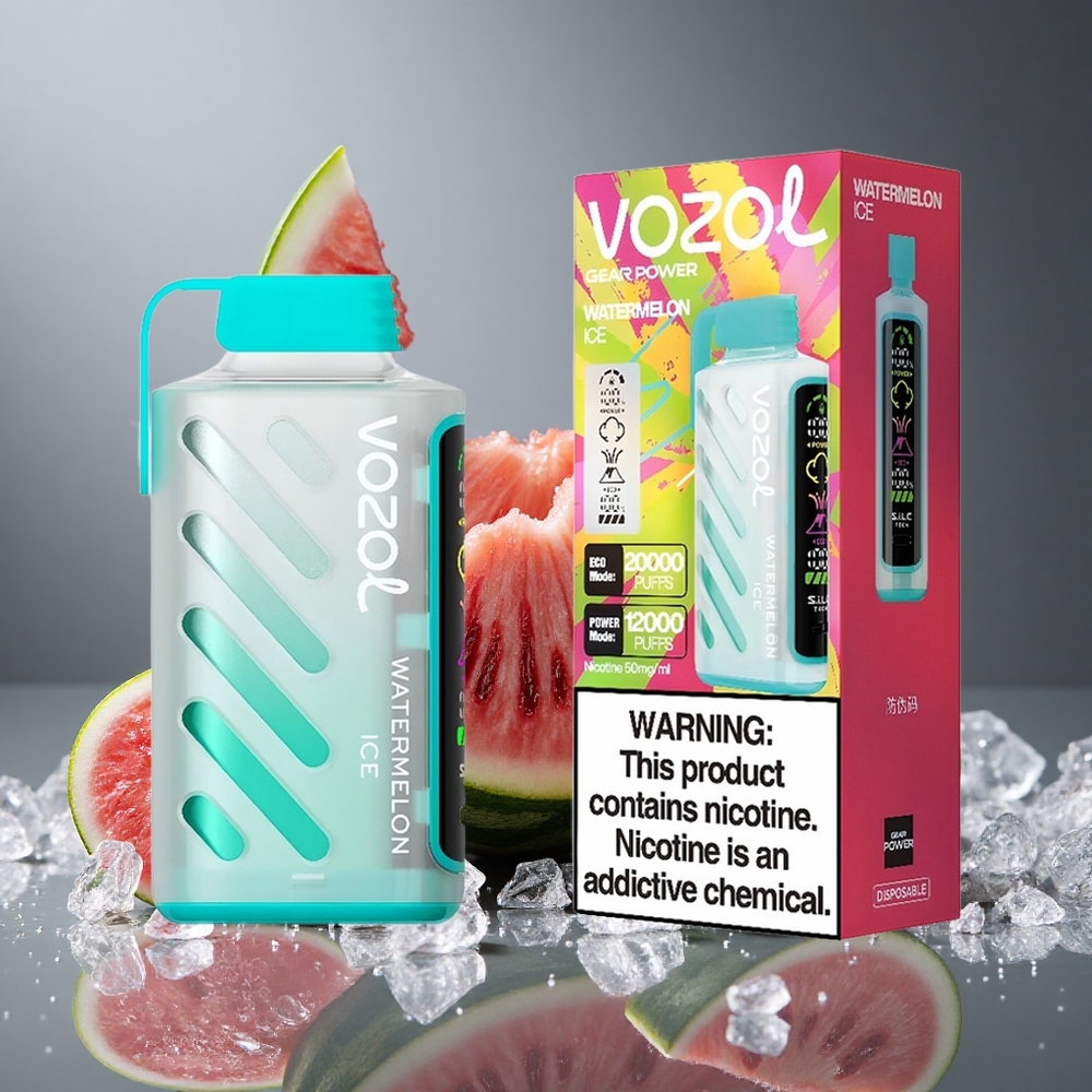 VOZOL Gear Power 20000パフ スイカアイス デュアルメッシュコイル 20mL