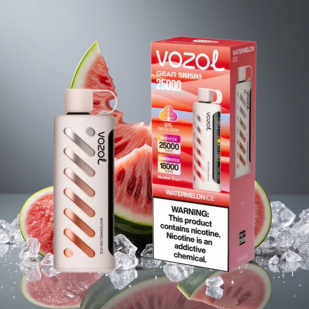 VOZOL Gear Shisha 25000 パフ デュアルメッシュ スイカアイス