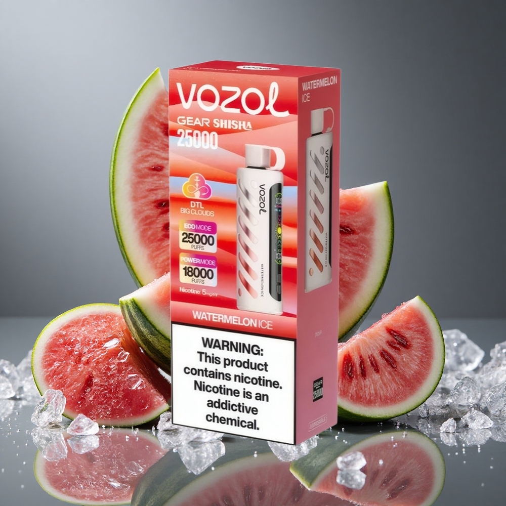 VOZOL Gear Shisha 25000 パフ デュアルメッシュ スイカアイス