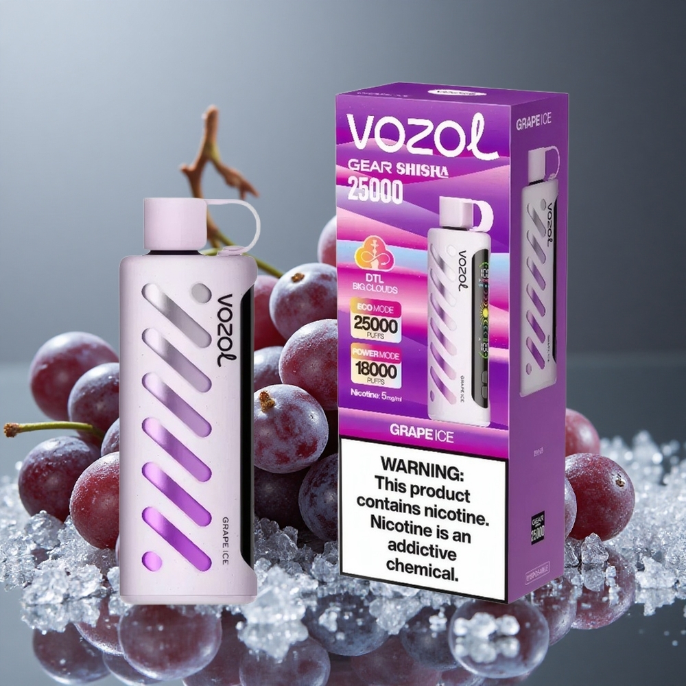 VOZOL Gear Shisha 25000 パフ デュアルメッシュデュアルモード グレープアイス
