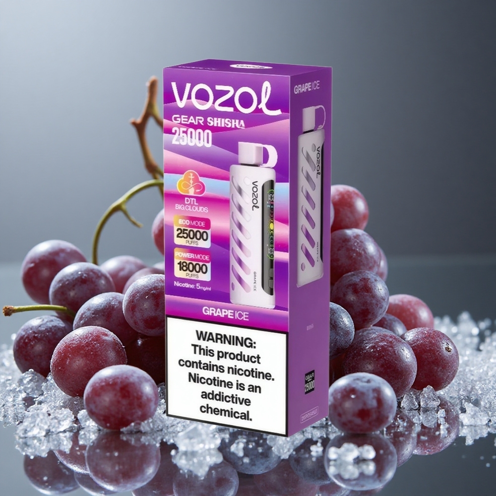 VOZOL Gear Shisha 25000 パフ デュアルメッシュデュアルモード グレープアイス