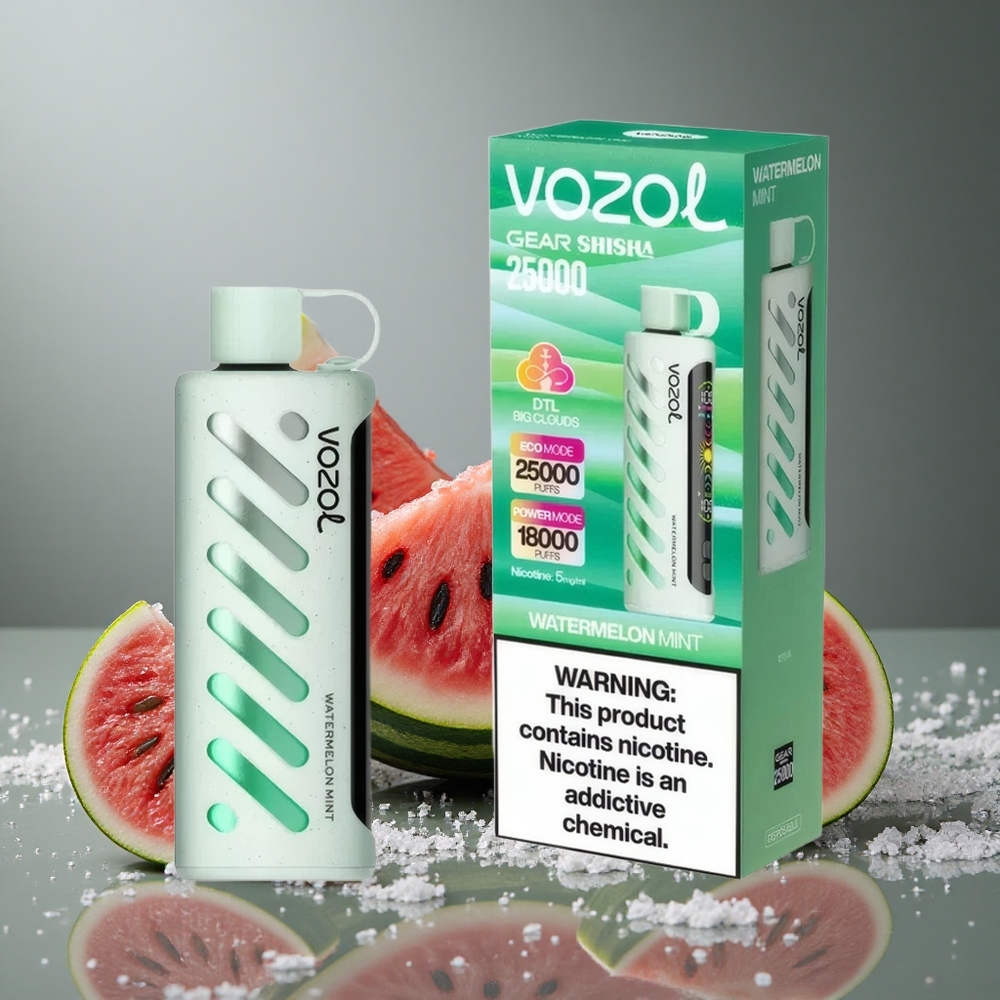 VOZOL Gear Shisha 25000パフ デュアルメッシュ スイカミント