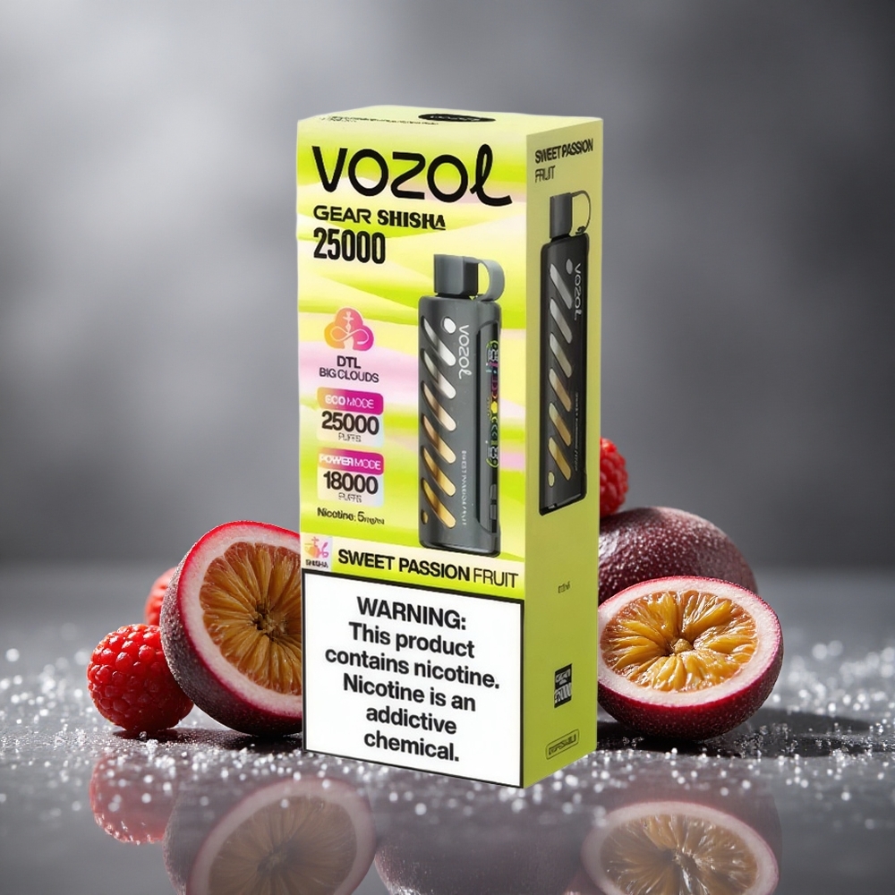 VOZOL Gear Shisha 25000パフ デュアルメッシュモード スイートパッションフルーツ