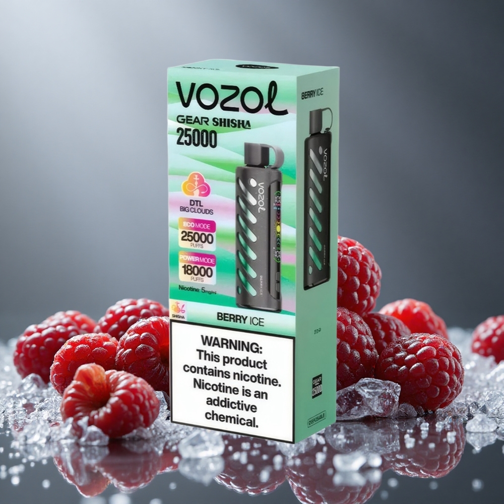 VOZOL Gear Shisha 25000パフ ベリーアイス デュアルメッシュ 1000mAh