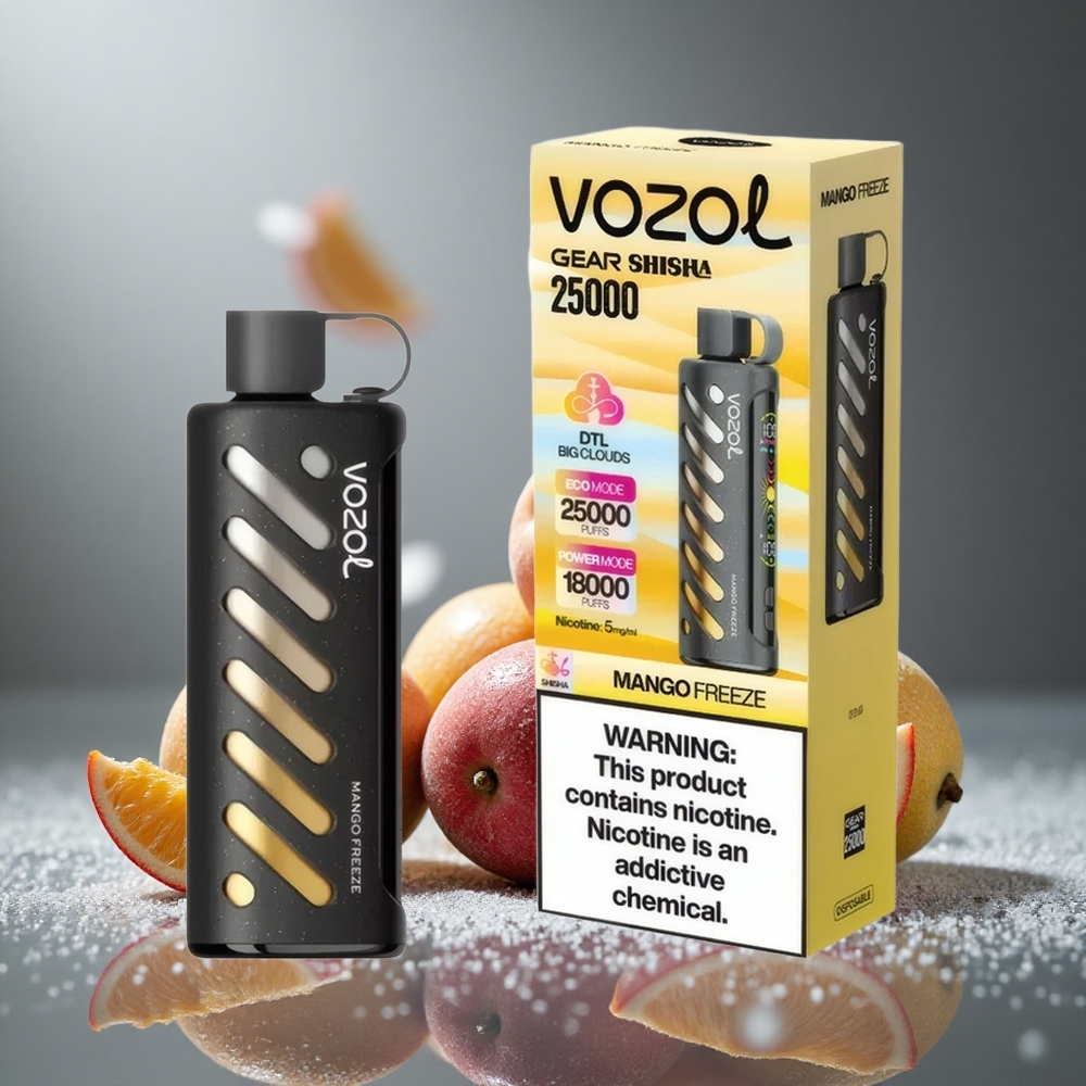 VOZOL Gear Shisha 25000パフ マンゴーフリーズ SiLCテック デュアルメッシュ
