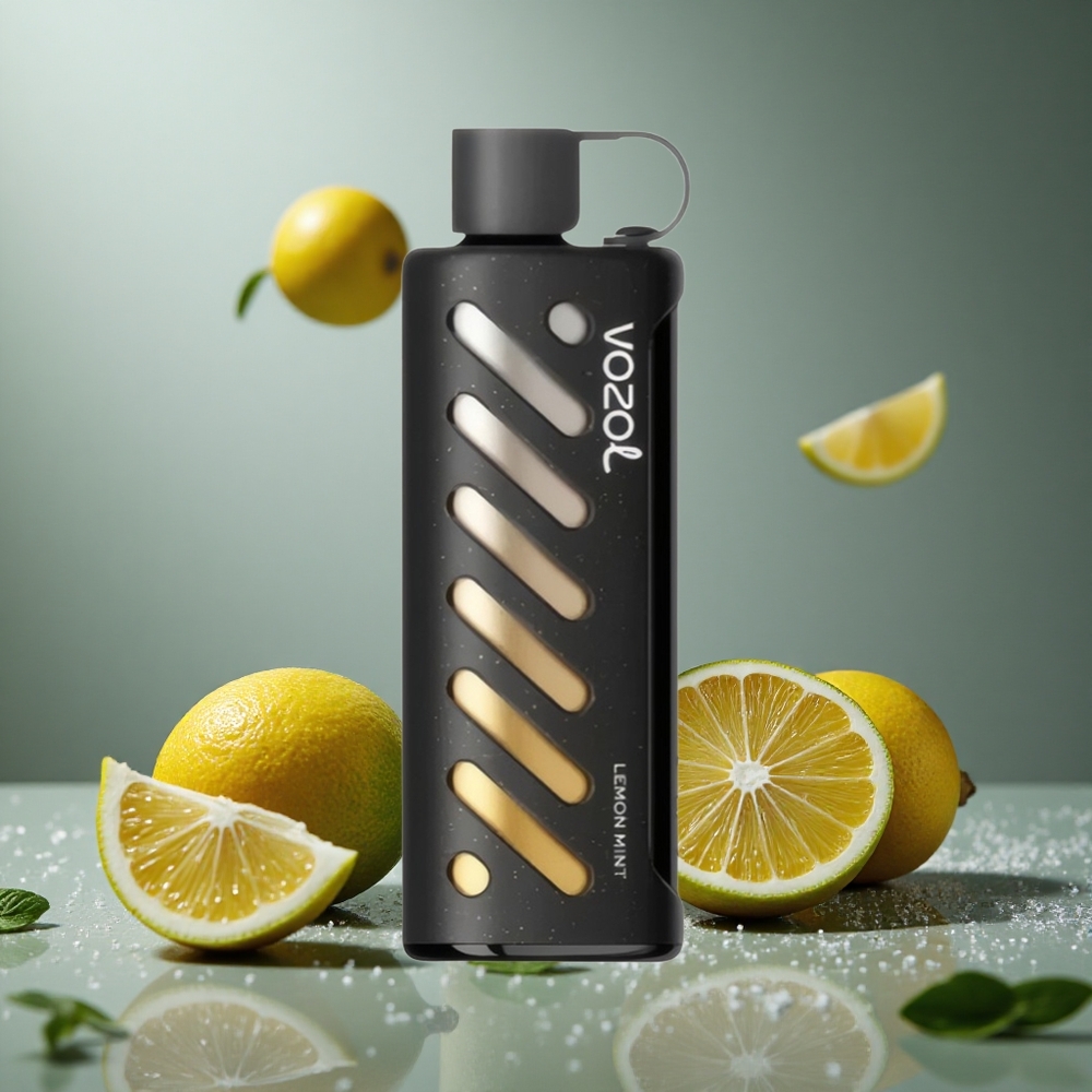VOZOL Gear Shisha 25000パフ レモンミント デュアルメッシュ 1000mAh