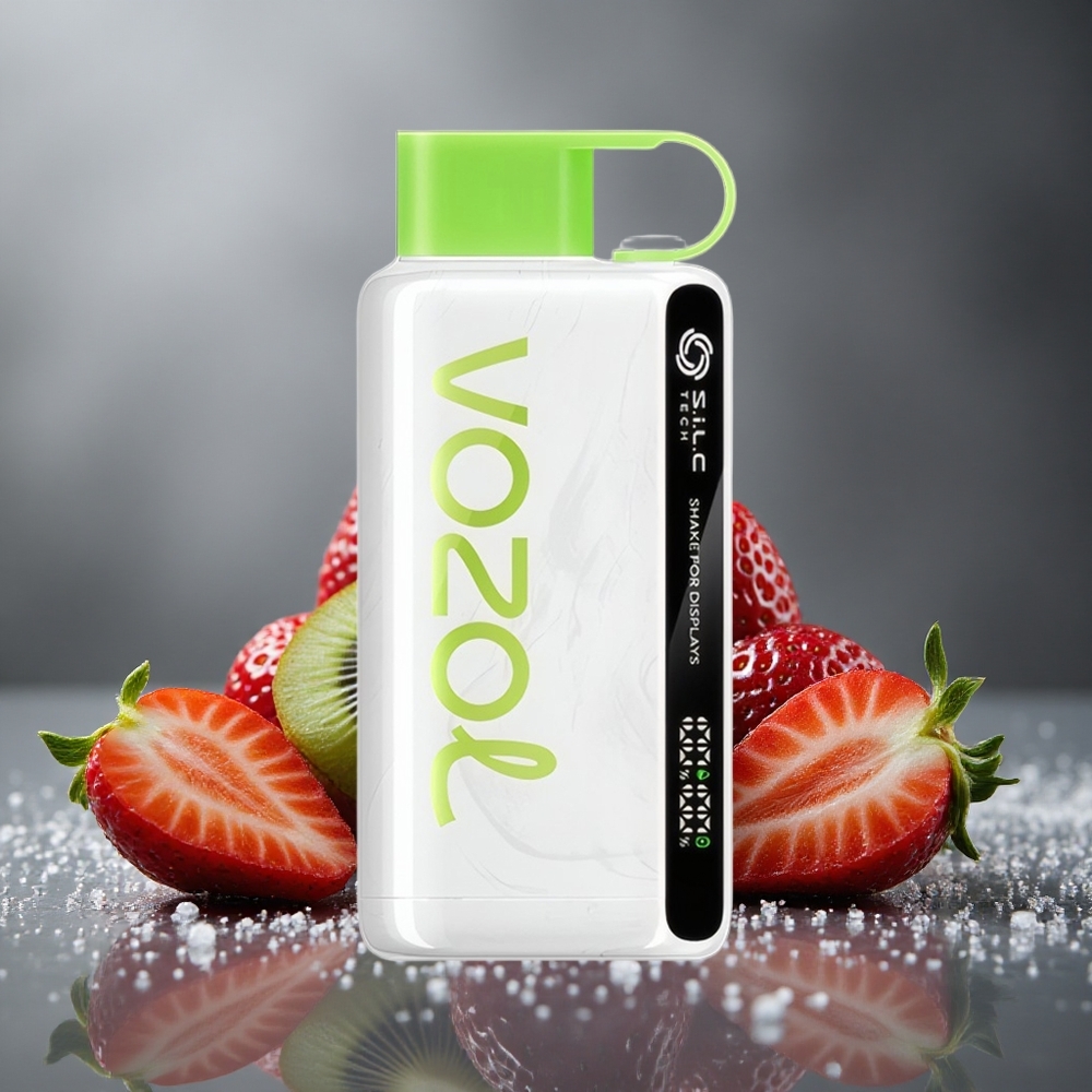 VOZOL STAR 9000/12000 使い捨べイプ ストロベリーキウイ 650mAh SiLC TECH