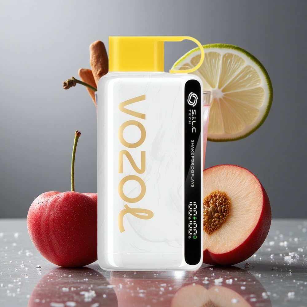 VOZOL STAR 9000/12000 使い捨べイプ チェリー・ピーチ・レモネード 650mAh リサイクルプラスチック